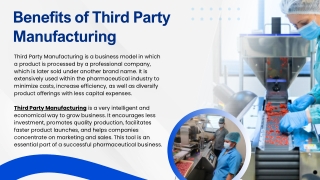 What are the Benefits Of Third Party Manufacturing?