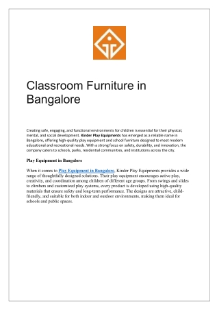 Classroom Furniture in Bangalore