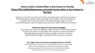 Insurance Claims & Selling a Home