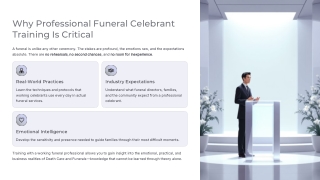 How to Become a Funeral Celebrant in Australia | Professional Training