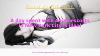 A day spent with Asian models in New York City is ideal