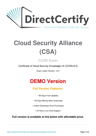 CCSK Practice Test Questions Answers