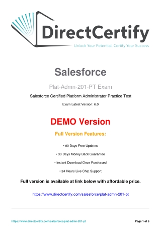 Plat-Admin-201-PT Practice Test Questions Answers: Get ready for the Plat-Admin-