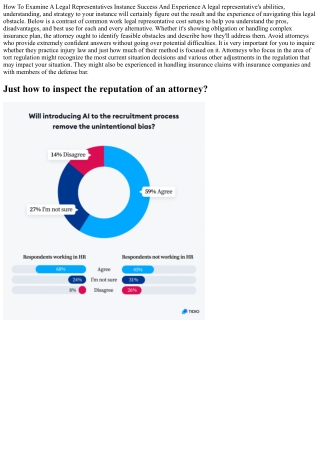 Exactly How To Examine An Attorneys Case Success And Experience