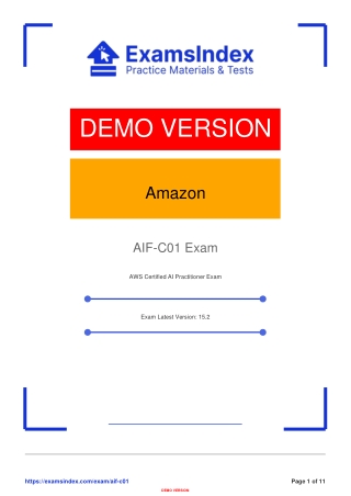 AIF-C01: AWS Certified AI/ML Specialty Exam Guide & Preparation Tips