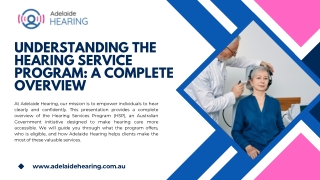 Hearing Service Program--Adelaide Hearing