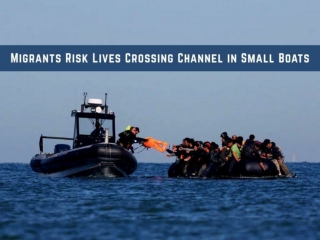 Migrants Risk Lives Crossing Channel in Small Boats
