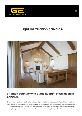 Downlight Installation Adelaide