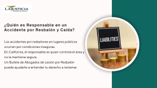 Lesiones por Resbalones y Caídas en Lugares Públicos: ¿Quién es Responsable?