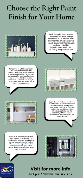 Choose the Right Paint Finish for Your Home