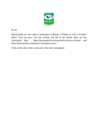 Best CBSE Schools in Panipat | Piet Sanskriti Huda