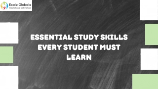Essential Study Skills Every Student Must Learn