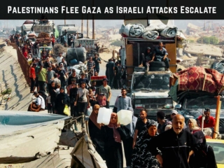 Palestinians Flee Gaza as Israeli Attacks Escalate