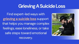 Grieving A Suicide Loss