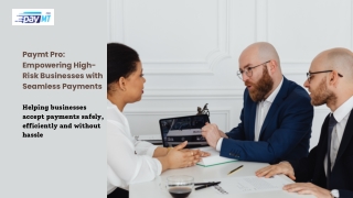 High-Risk Businesses with Seamless Payments