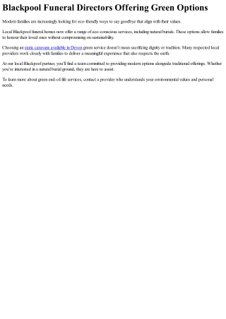 Understanding Prepaid Funeral Packages in the UK