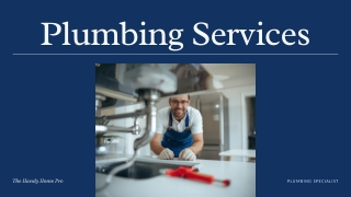 Professional Plumbing Services in London | Trusted Local Plumber – The Handy Hom