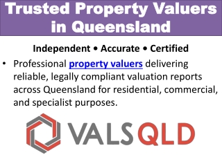 Property Valuers in Queensland - Certified & Independent Experts