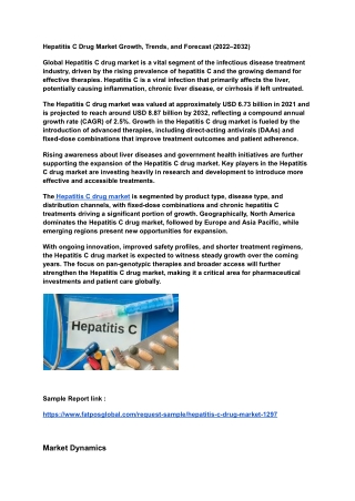 Hepatitis C Drug Market Growth, Trends, and Forecast (2023–2032) (2)