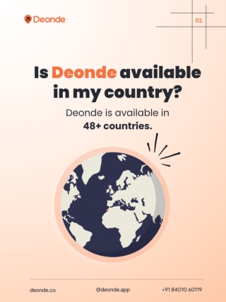 Is Deonde Available in My Country?