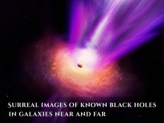 Surreal Images of Known Black Holes in Galaxies Near and Far