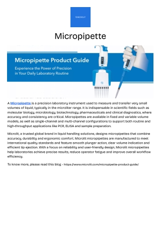 Micropipette