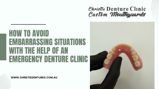 How to Avoid Embarrassing Situations with the Help of an Emergency Dental Clinic