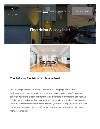 Electrician Sussex Inlet