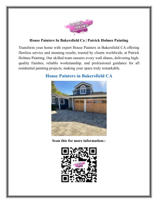 House Painters In Bakersfield Ca  Patrick Holmes Painting