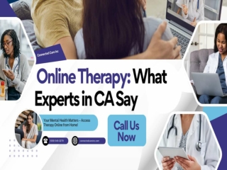 Online Therapy What Experts in CA Say