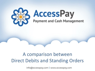 A comparison between Direct Debits and Standing Orders