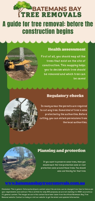 A guide for tree removal before the construction begins
