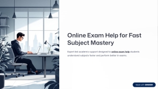 Online Exam Help for Fast Subject Mastery