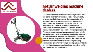 plastic welding machines