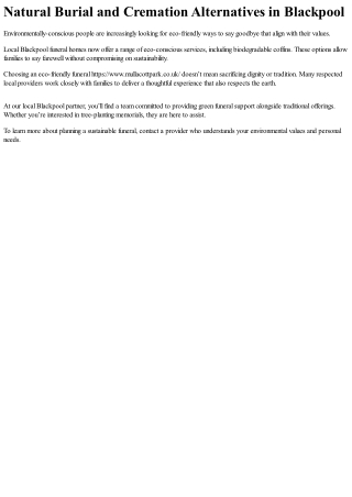 Understanding Prepaid Funeral Packages in the UK