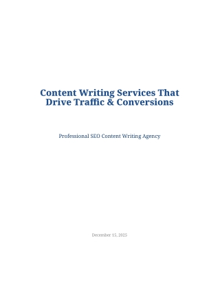 Hire a Trusted SEO Content Writing Agency for High-Quality Content