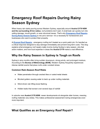 Emergency Roof Repairs During Rainy Season Sydney (1)