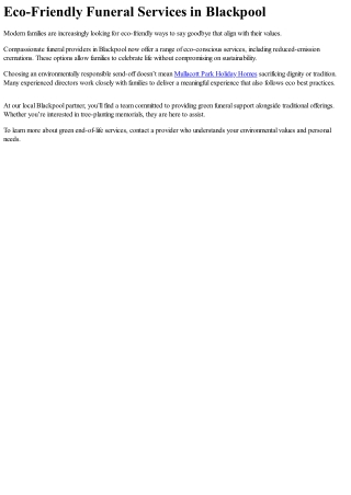 Understanding Prepaid Funeral Packages in the UK