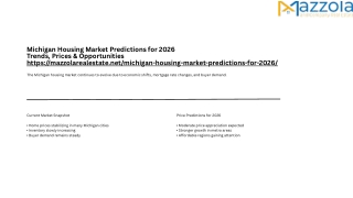 What to Expect from Michigan’s Housing Market in 2026