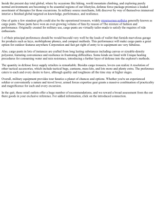 Discovering the World of Military Gear: A Variety Showcase