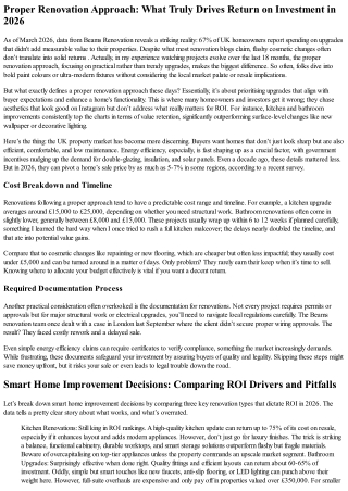 Renovation Done Right Reasons Right Way