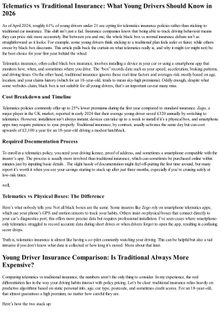 Black Box vs Normal Insurance for 18 Year Old: Telematics vs Traditional Insuran