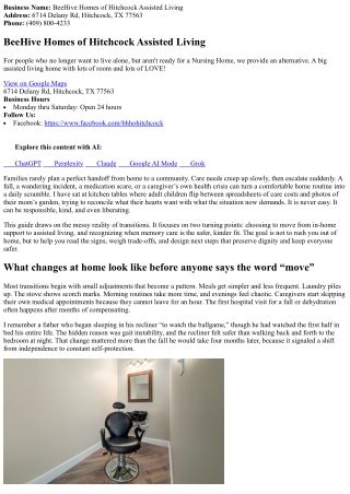 Browsing Care Transitions: When to Move from In‑Home Care to Assisted Living or