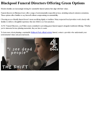 Why Advance Funeral Planning Matters