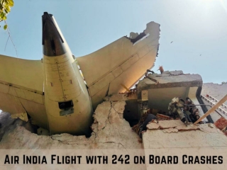 Air India Flight with 242 on Board Crashes