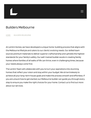 Builders Melbourne
