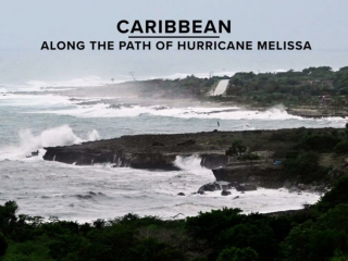 Caribbean along the Path of Hurricane Melissa
