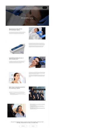 Microneedling Sydney