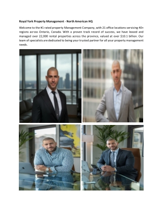 Royal York Property Management - North American HQ