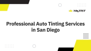 Professional Auto Tinting Services in San Diego